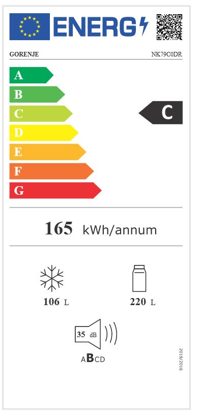 Gorenje Kühl-/ Gefrierkombination NK 79 C0 DR *C* No Frost Plus - Bordeaux